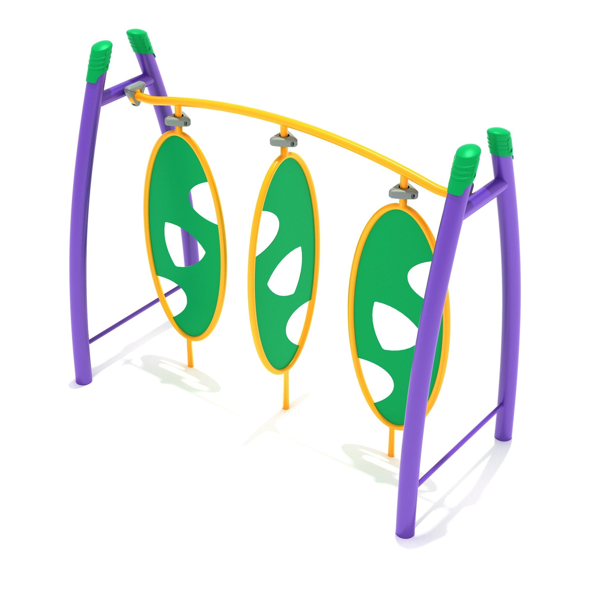 Curved Post Triple Wing Climber commercial playground equipment