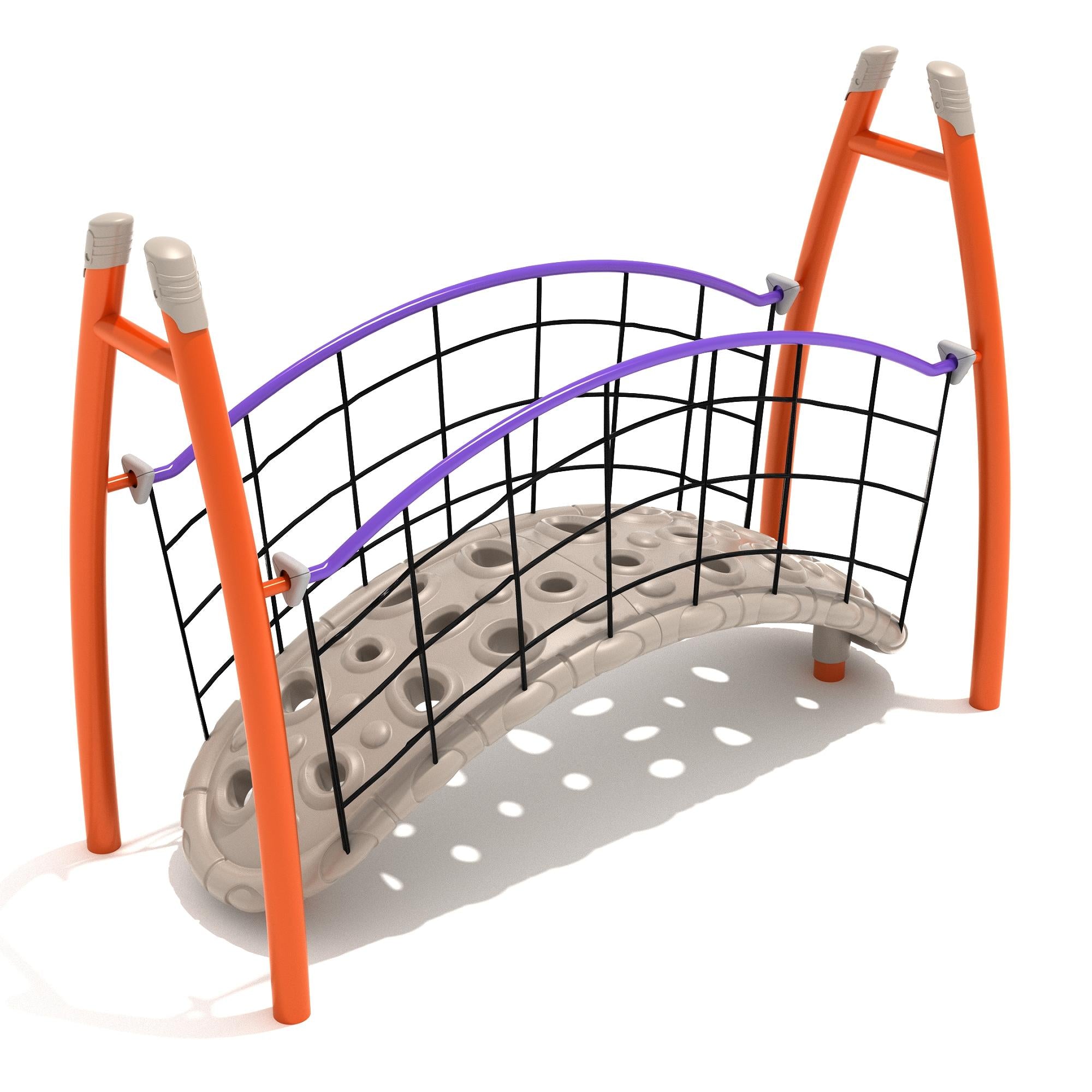 Curved Post Floating Bridge commercial playground equipment