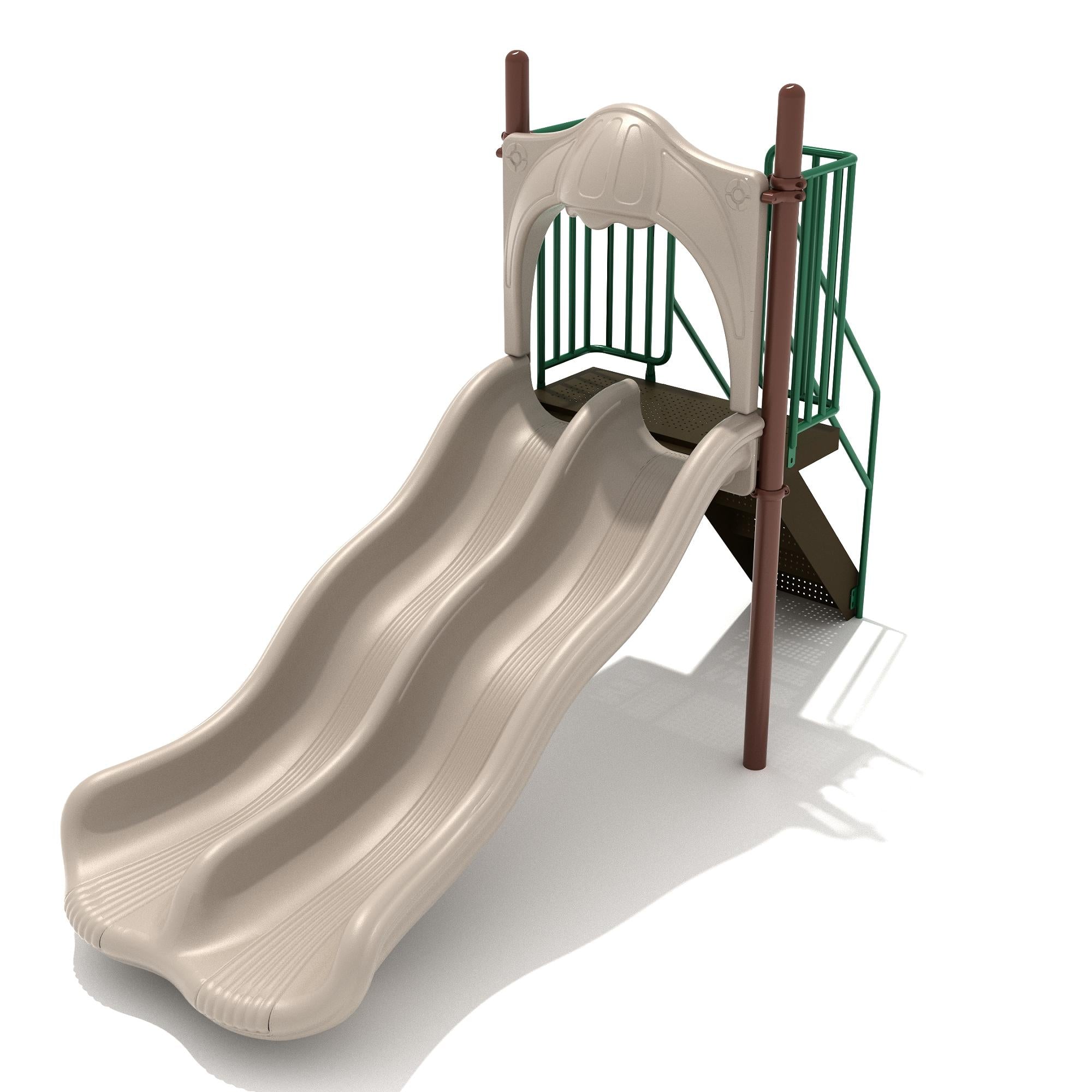 4-Foot Double Wave Slide commercial playground equipment