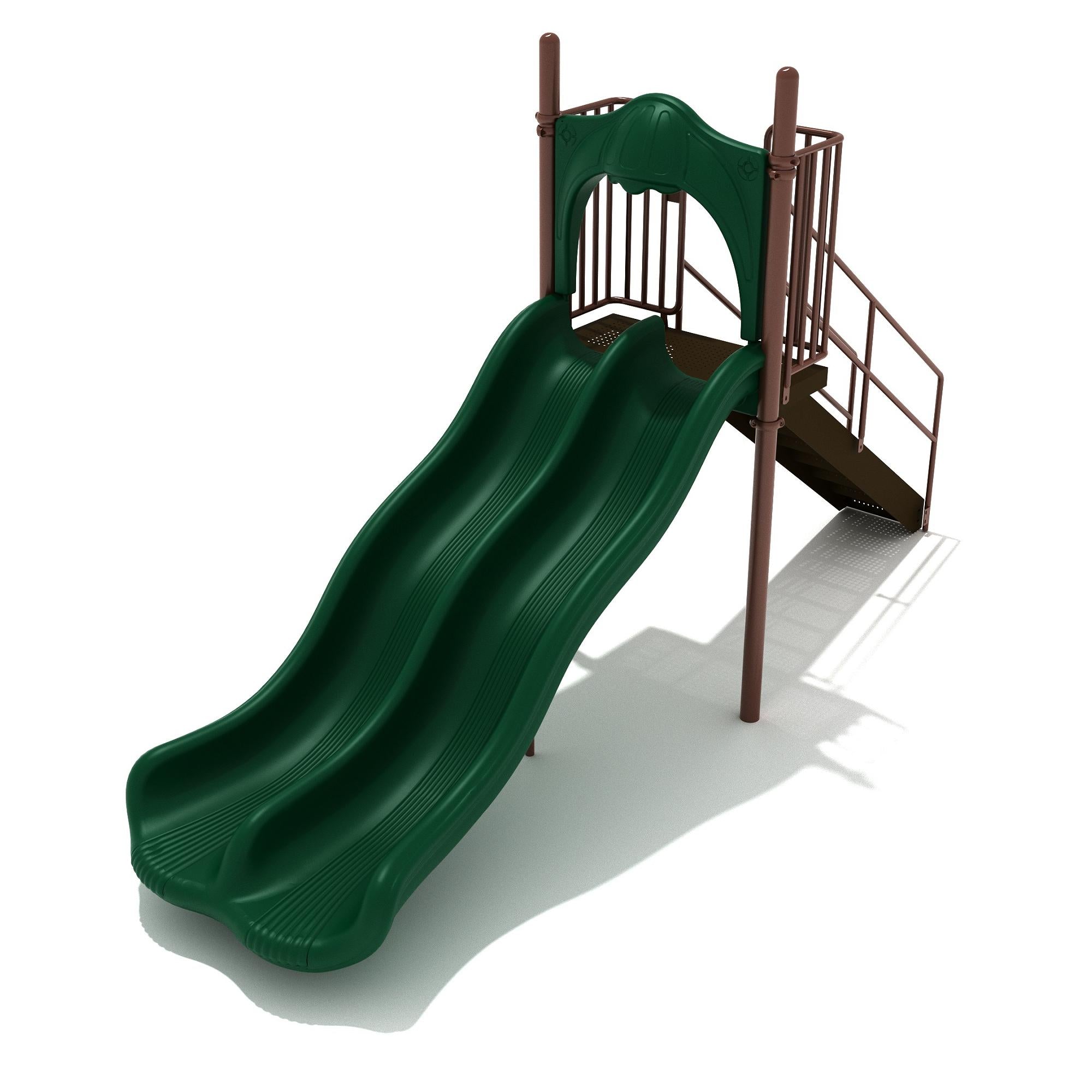 5-Foot Double Wave Slide commercial playground equipment