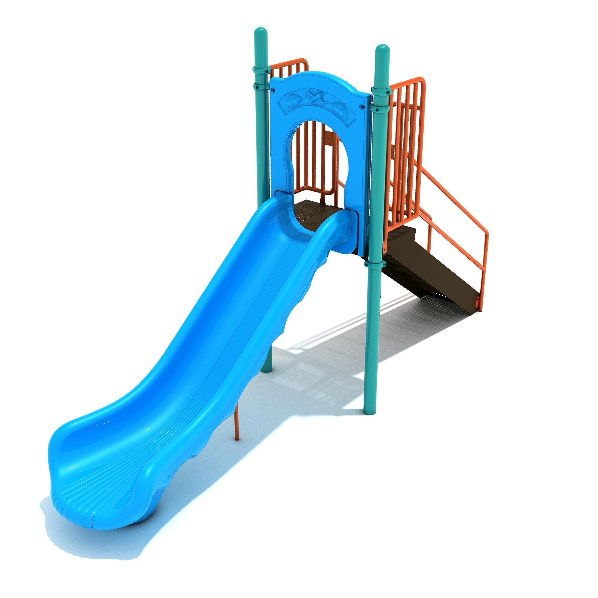 4-Foot Single Straight Slide commercial playground equipment
