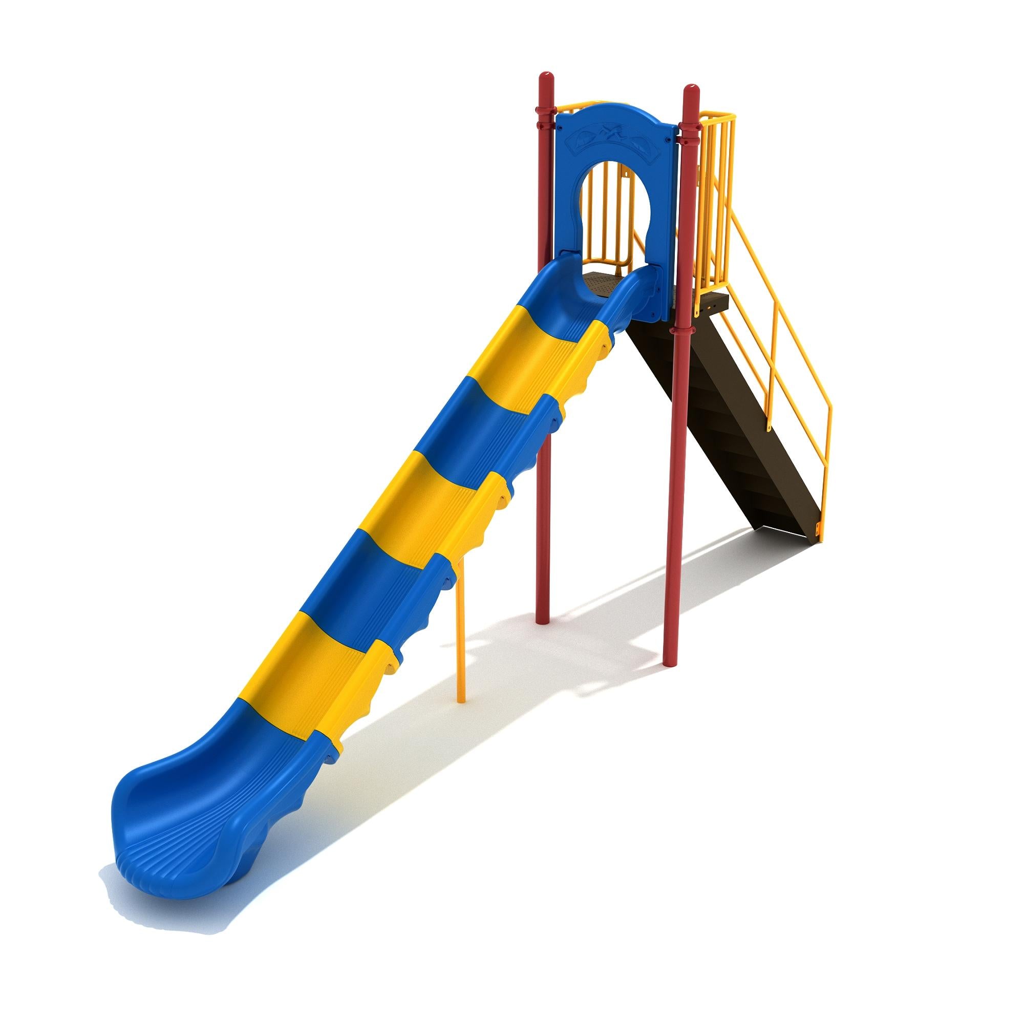 7-Foot Sectional Straight Slide commercial playground equipment