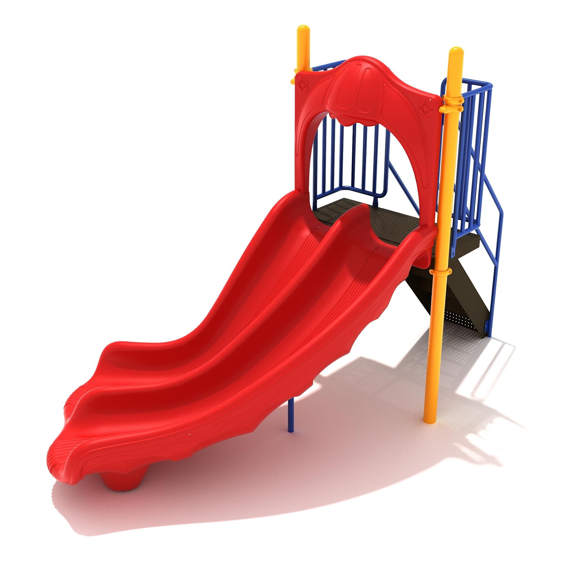 4-Foot Double Right Turn Slide commercial playground equipment