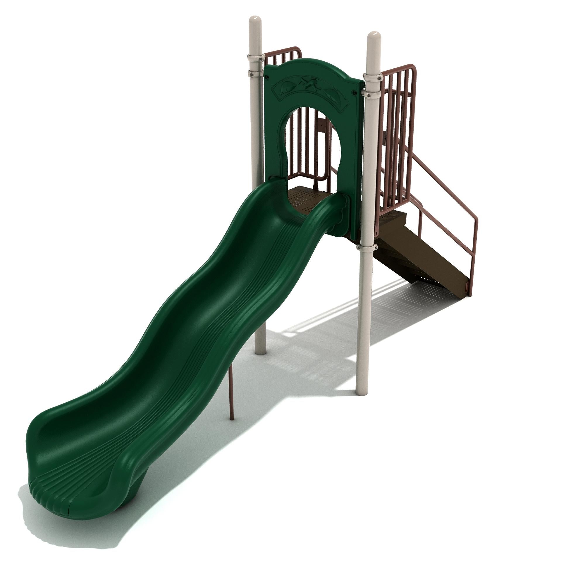 4-Foot Single Wave Slide commercial playground equipment