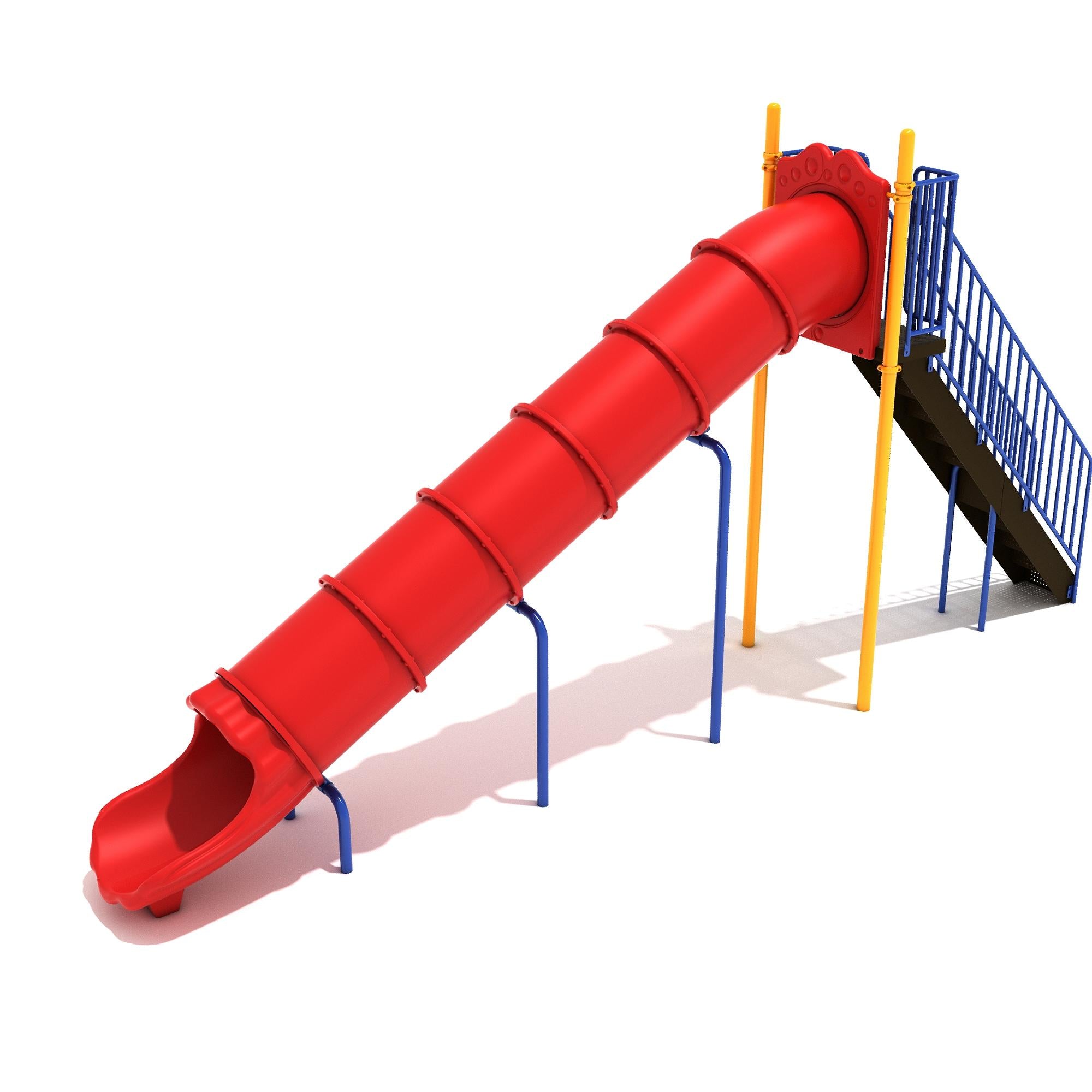 8-Foot Tube Straight Slide commercial playground equipment