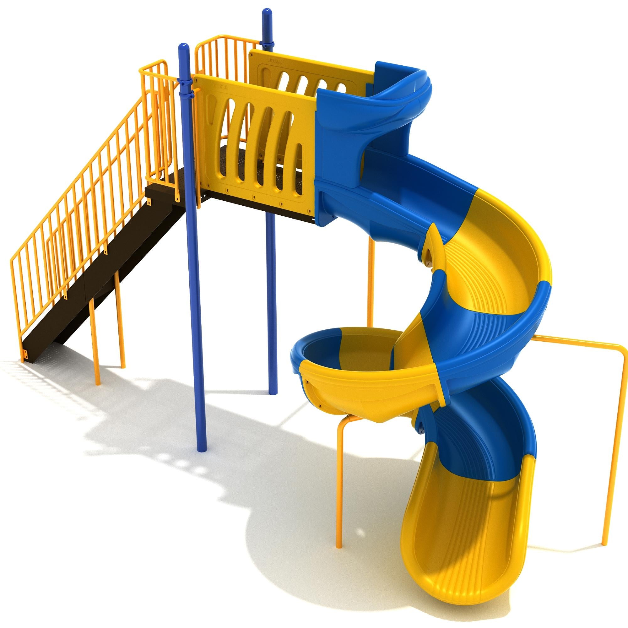 8-Foot Sectional Spiral commercial playground equipment