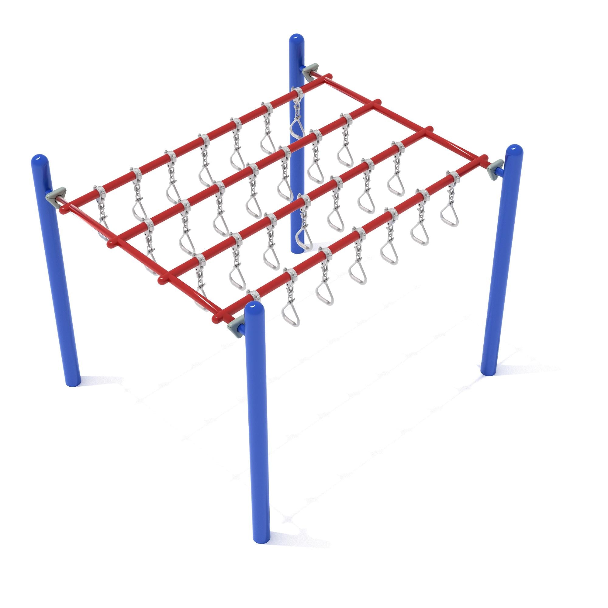 Quintuple Straight Swinging Ring Ladder commercial playground equipment