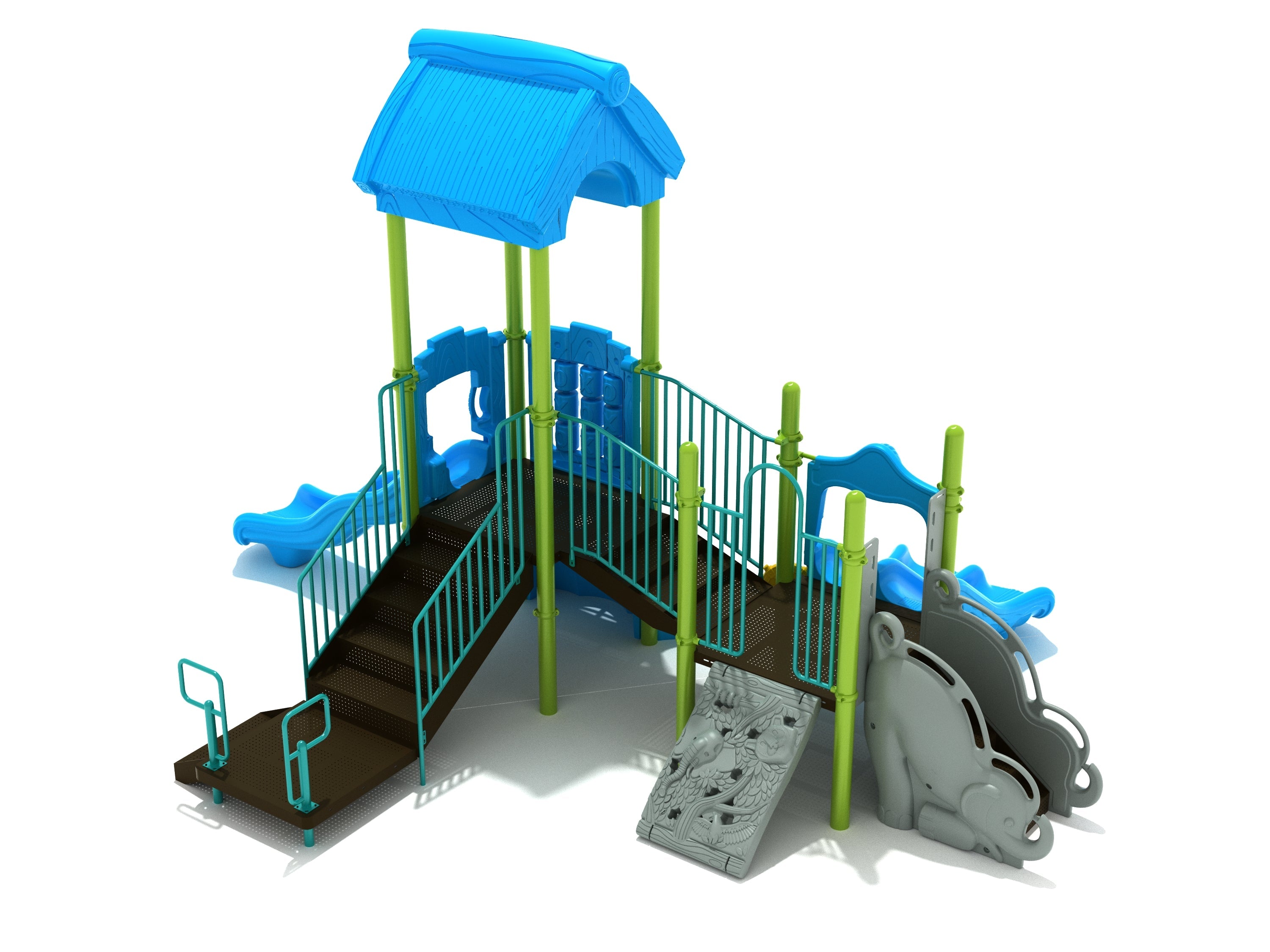 Bouncing Bobcat commercial playground