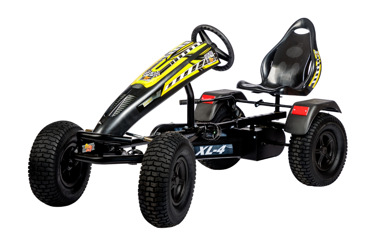 Prime Karts XL-4 PRO Charger Yellow Commercial Pedal Kart product image