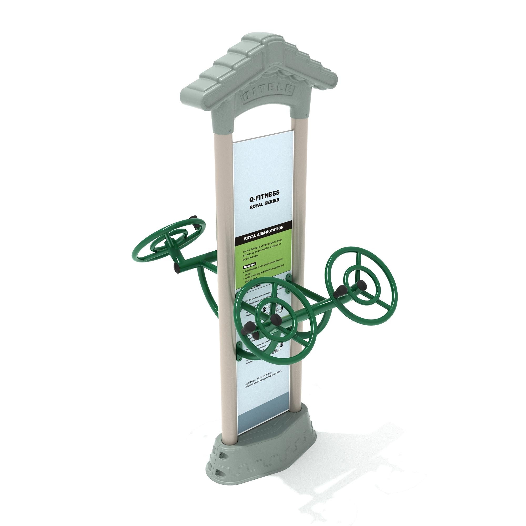 Arm Rotation: Royal Double Station commercial playground equipment