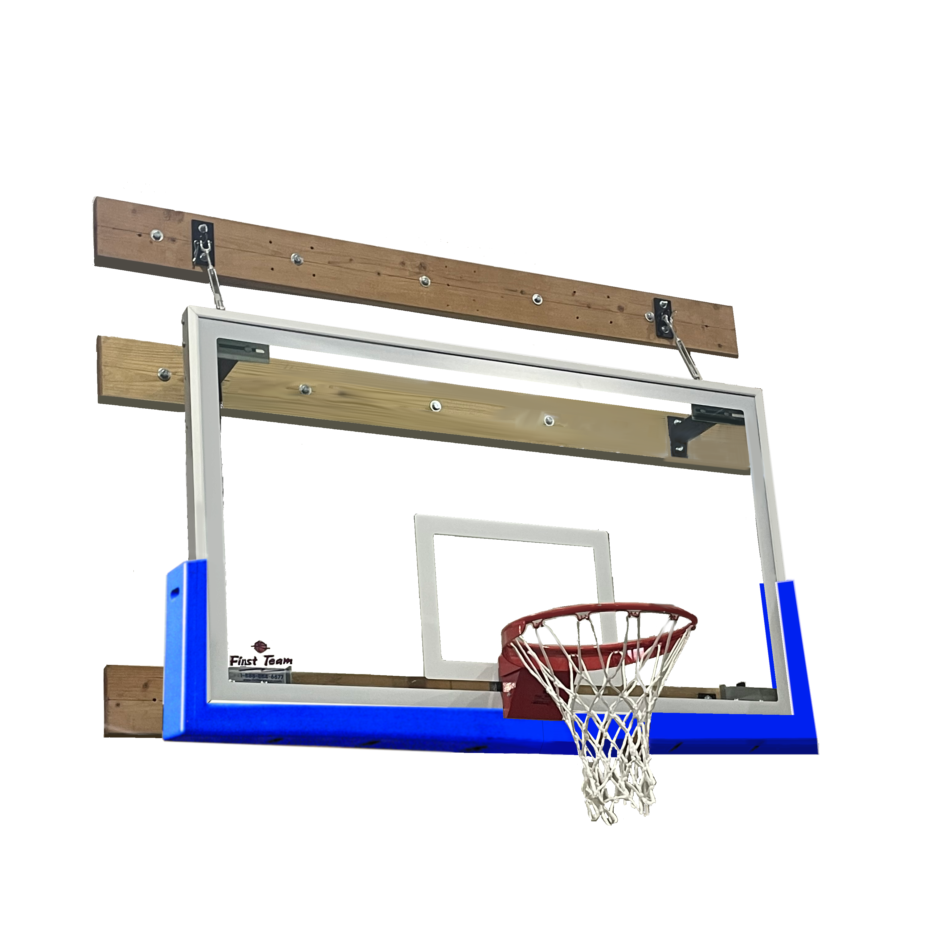 SuperMount01 Commercial Wall-Mount Basketball Goal