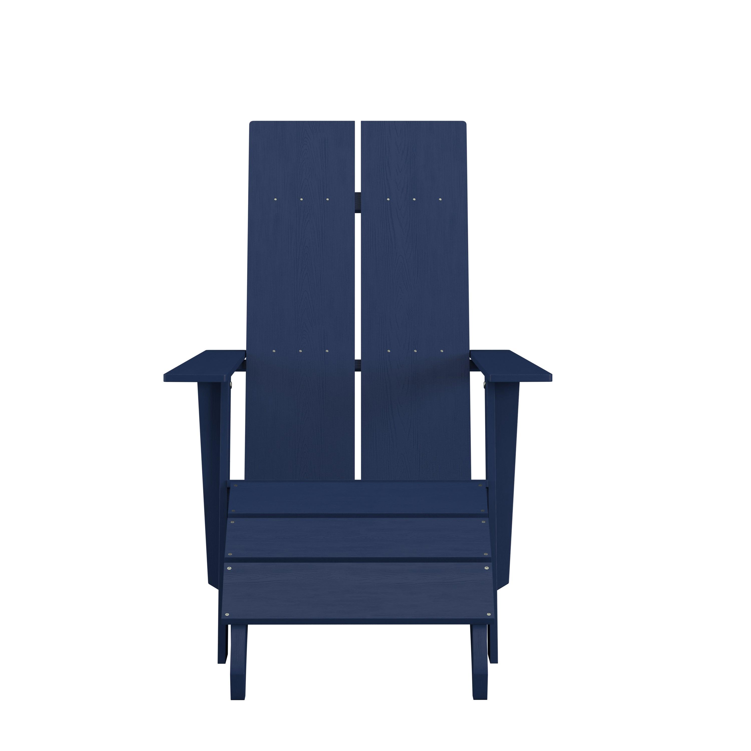 All-Weather Poly Resin Wood Adirondack Chairs with Foot Rests | 2 Pack - River City Play Systems