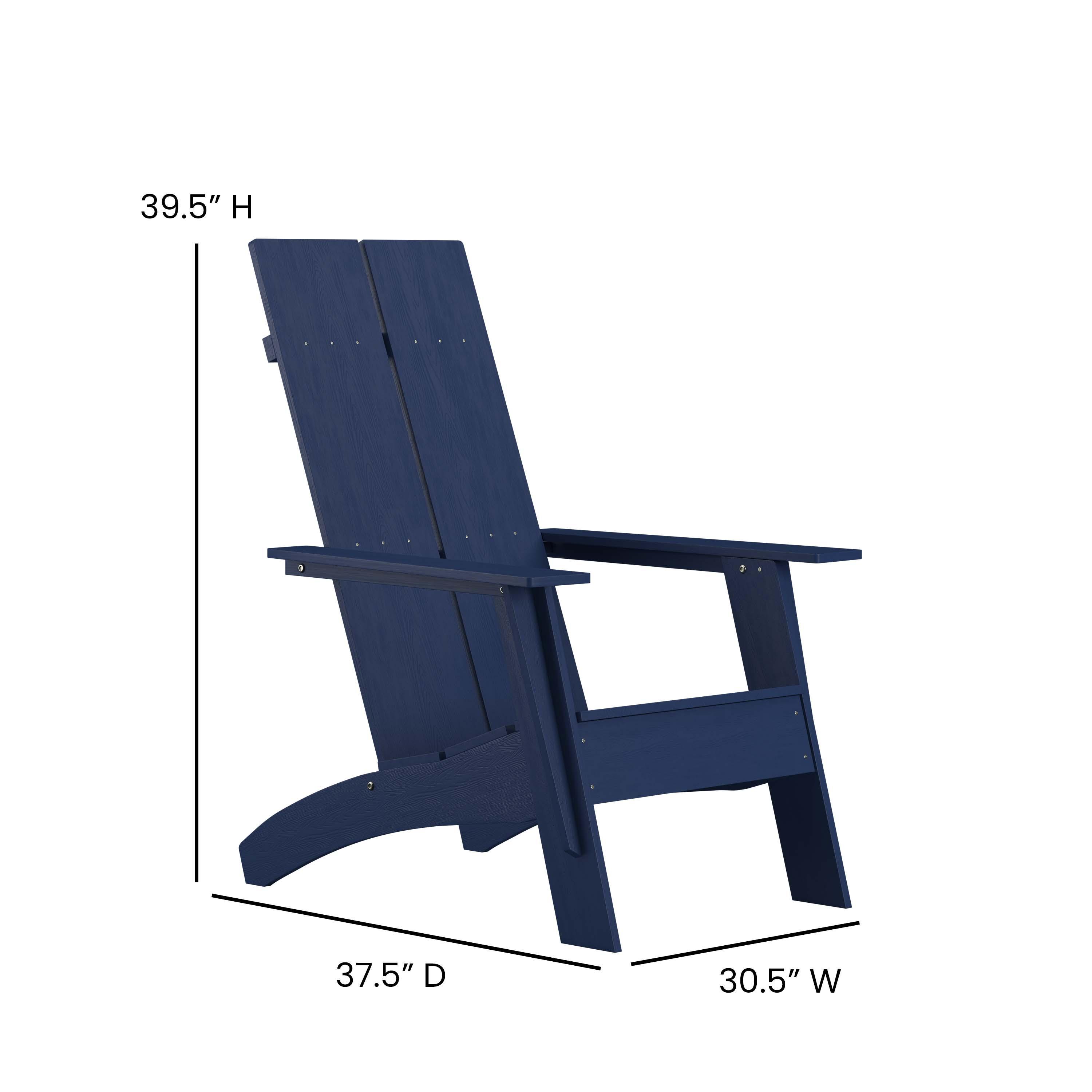 All-Weather Poly Resin Wood Adirondack Chairs with Foot Rests | 2 Pack - River City Play Systems
