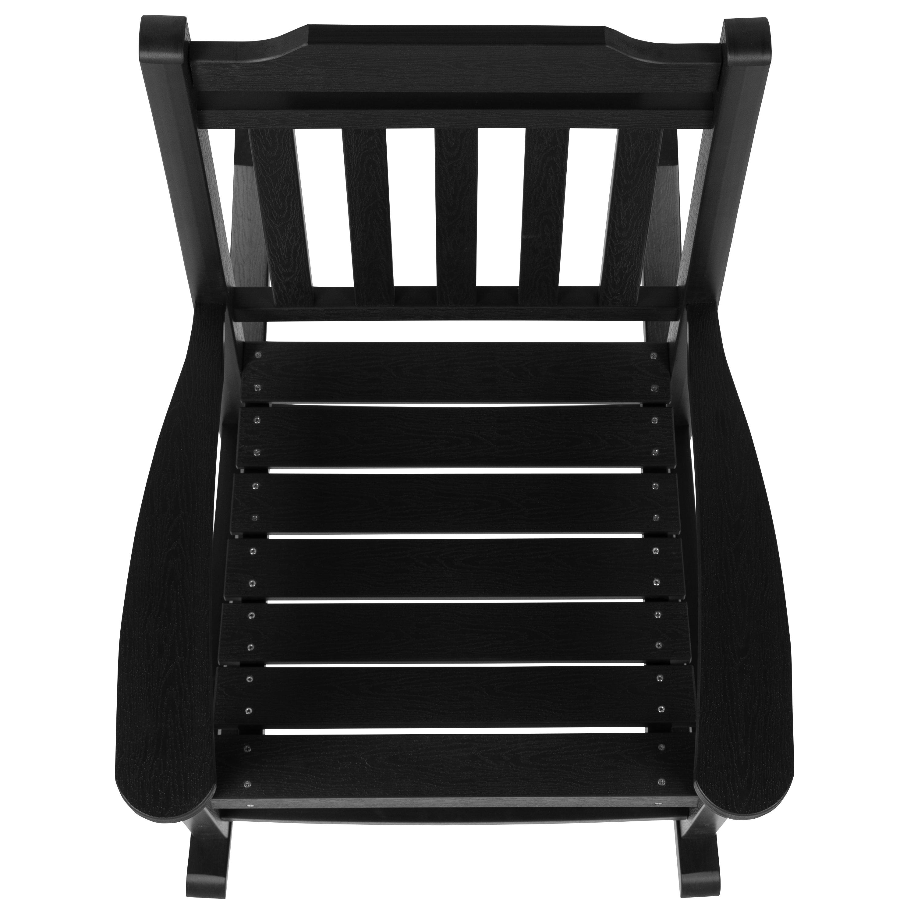 All-Weather Poly Resin Rocking Chairs with Accent Table | Set of 3 - River City Play Systems