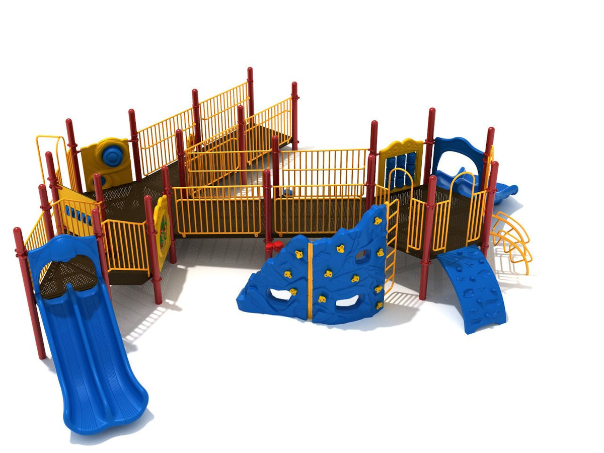 Butler Overlook Commercial Playground alternate view - Lakefront Splash