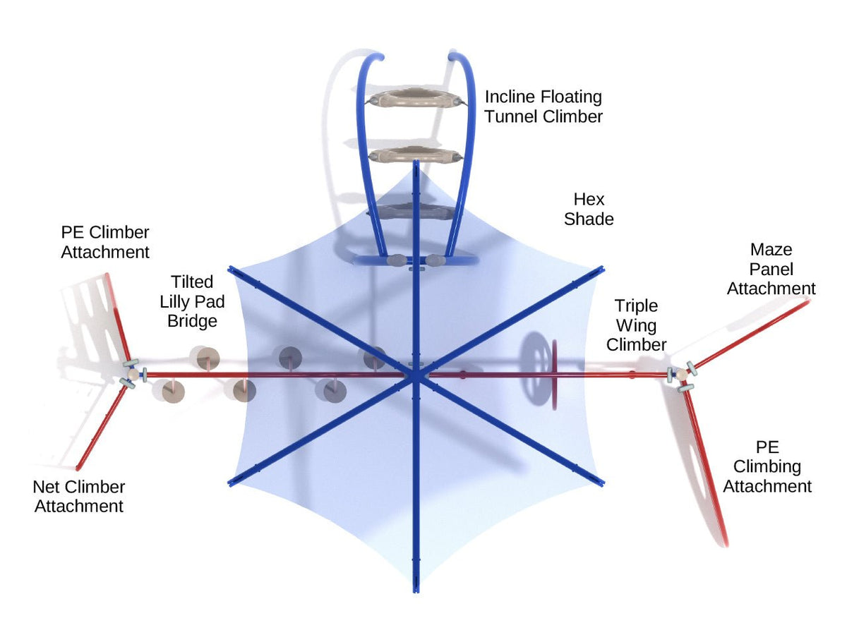 Angora Summit Commercial Playground detailed overhead view