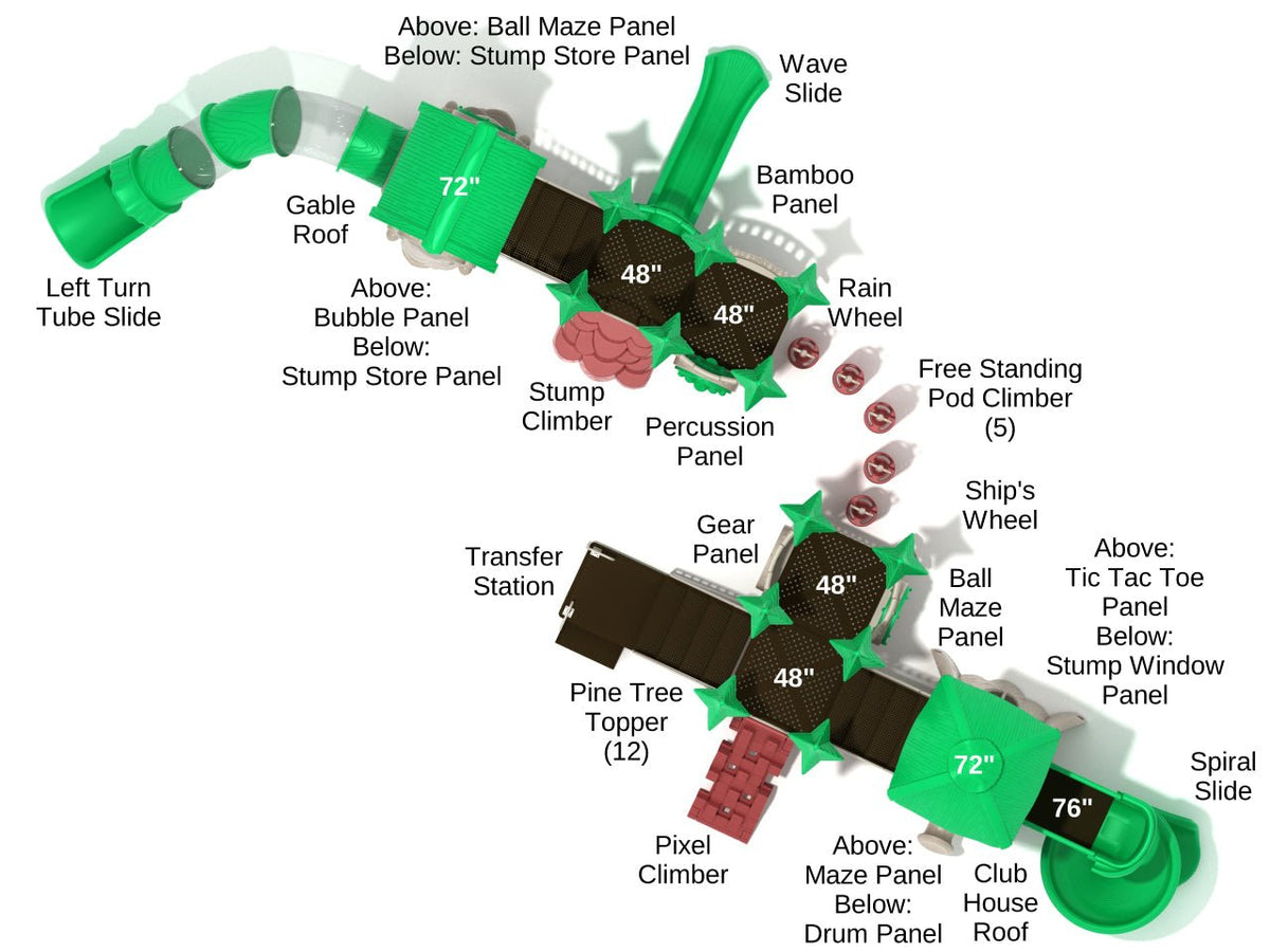 Platypus Plunge detailed top-down
