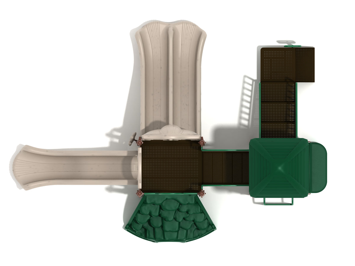 Gold Canyon commercial playground in Neutral colors, top-down view