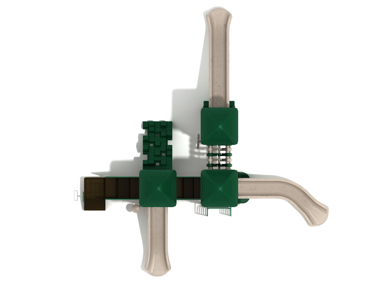 Lemon Grove commercial playground in Neutral colors, top-down view