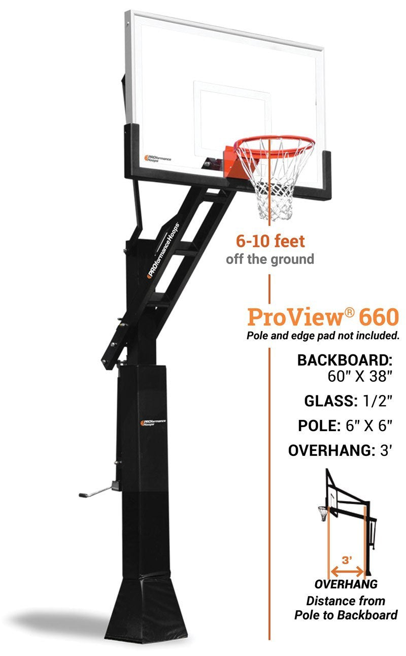 basketball hoops proformance hoops proview adjustable height